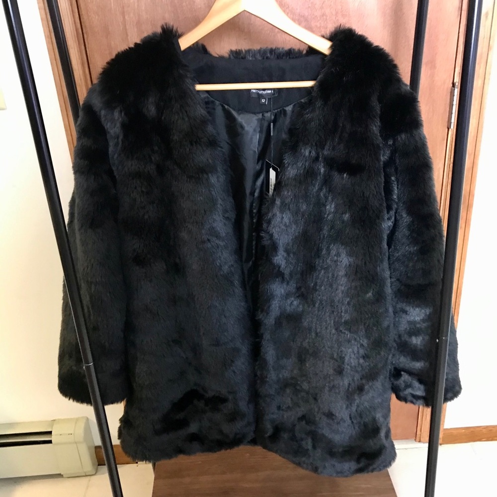 PRETTYLITTLETHING Faux Fur Coat